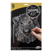 Thumbnail 2 of Moxy Комплект за издраскване Лъв, А4, сребрист