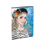 Thumbnail 2 of Тетрадка, A5, широки редове, офсетова хартия, мека корица, 60 листа, дизайни за момиче