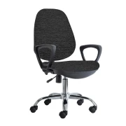 Thumbnail 5 of Ергономичен стол RFG Presto Chrome, текстил, до 130 kg, сив меланж