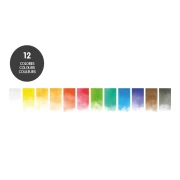 Thumbnail 6 of Milan Акварелни бои, 12 цвята, в метална кутия