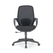 Thumbnail 3 of Офис стол RFG Egg W, дамаска и меш, полиамидна основа, до 130 kg, черен