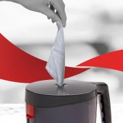 Thumbnail 4 of Хартия за почистване Kimberly-Clark WypAll Reach 6223 Centrefeed, на ролка, 430 къса, 163 m, синя, 6 броя