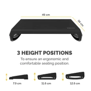 Thumbnail 8 of Fellowes Поставка за крака Breyta, черна