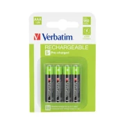 Thumbnail 1 of Акумулаторна батерия Verbatim, AAA, HR03, 950 mAh, 4 броя