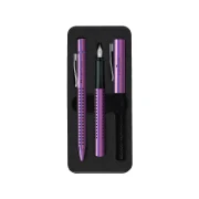 Thumbnail 2 of Faber-Castell Химикалка XB и писалка M, Grip 2011, виолетови