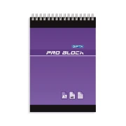 Thumbnail 2 of Gipta Тефтер Pro-Block, А7, бяла хартия, широки редове, картонена корица, със спирала, 40 листа