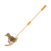 Thumbnail 3 of Small Foot Играчка пате за бутане, дървена, с движеща се глава