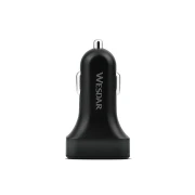 Thumbnail 3 of Зарядно за кола Wesdar, 2 USB, черно