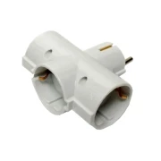 Thumbnail 1 of Разклонител за контакт ZD01/03/3, 3 гнезда, шуко, без кабел, максимален ток 16 A