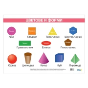 Thumbnail 1 of Office 1 Ученическо табло ''Форми и цветове'', ламинирано, 50 x 70 cm