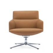 Thumbnail 6 of Кресло RFG Ray, екокожа, основа хром, кафяво