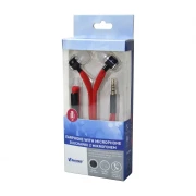 Thumbnail 3 of Слушалки Vakos SK-251K, с тапи, с микрофон, 3.5 mm жак, 98 dB, червени