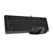 Thumbnail 3 of Комплект A4Tech - клавиатура и мишка Fstyler F1010S, с кабел 1.5 m, USB, черно-сиви