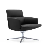 Thumbnail 4 of Кресло RFG Ray, екокожа, основа хром, черно