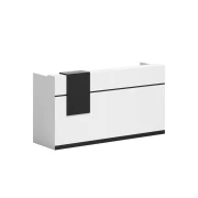 Thumbnail 6 of Рецепция RFG Ravena, 2000 х 632 х 1066 mm, ПДЧ, бяло-черна