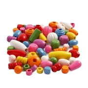 Thumbnail 2 of Creativ Company Мъниста, дървени, цветни, 466 броя