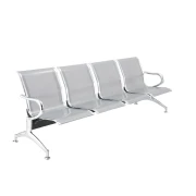 Thumbnail 1 of Посетителска пейка RFG София, с 4 места, метална, 2320 х 680 х 770 mm