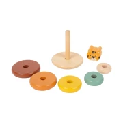 Thumbnail 2 of Small Foot Кула Тигър, с форми за нанизване, дървени