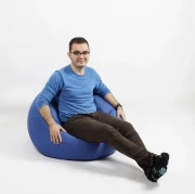 Thumbnail 2 of Пуф за деца RFG Ябълка, промазка, 220 L, светлосин