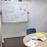 Thumbnail 7 of Office 1 Бяла дъска, 120 x 180 cm, магнитна, двулицева, на колела