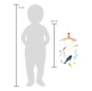 Thumbnail 2 of Small Foot Въртележка Океан, дървена, 25 х 25 х 40 cm