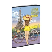 Thumbnail 3 of Тетрадка, A4, малки квадратчета 5 x 5 mm, офсетова хартия, 60 листа, дизайни за момиче