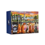 Thumbnail 2 of Мини пъзел Black Sea - Кучета на кея, 54 части