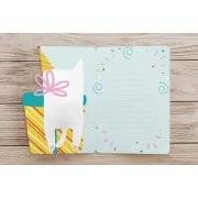 Thumbnail 2 of Gespaensterwald Картичка Fun-Cut, Birthday Cat