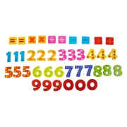 Thumbnail 4 of Small Foot Магнитни цифри, дървени, 40 части