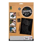 Thumbnail 2 of Moxy Комплект за издраскване Котка, А4, цветен