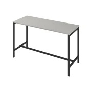 Thumbnail 1 of Висока маса Narbutas Nova, 1800 x 700 x 1050 mm, ПДЧ 25 mm, перленосив меламин, черен метал