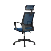 Thumbnail 4 of Директорски стол RFG Smart HB, дамаска и меш, Tilt механизъм, до 120 kg, тъмносиня седалка, тъмносиня облегалка