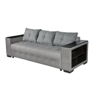Thumbnail 1 of Диван Leon Покет, триместен, текстил, 2270 х 930 х 830 mm, сив