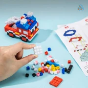 Thumbnail 6 of Deli Конструктор-кола Genius, 400 части, червена