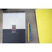 Thumbnail 3 of Gipta Block Master Пад, А4, жълт, широки редове, микроперфорация, със спирала, 100 листа