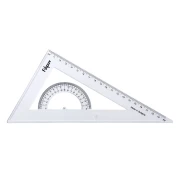 Thumbnail 1 of Filipov Триъгълник, правоъгълен, разностранен, с транспортир, 60 градуса, 20 cm