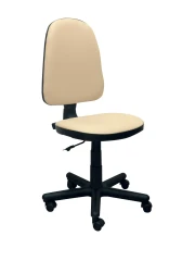 Thumbnail 1 of Офис стол Nowy Styl Prestige, екокожа, до 120 kg, бежов, сглобена мостра