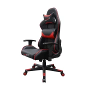 Thumbnail 2 of Геймърски стол RFG Race@Run, екокожа, полиамидна основа, до 130 kg, черна седалка, червена облегалка