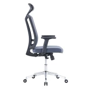 Thumbnail 4 of Ергономичен офис стол RFG Primo Lux Chrome HB, дамаска и меш, до 130 kg, сив