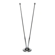 Thumbnail 2 of Настолна хромирана стойка за знаме, двойна