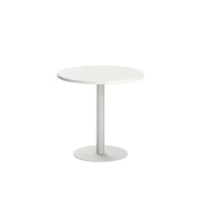 Thumbnail 2 of Заседателна маса RFG Barry, 800 х 800 х 750 mm, кръгъл плот, ПДЧ 25 mm, метална основа, бяла