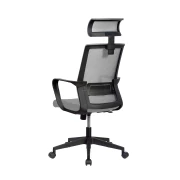 Thumbnail 5 of Директорски стол RFG Smart HB, дамаска и меш, Tilt механизъм, до 120 kg, тъмносива седалка, сива облегалка