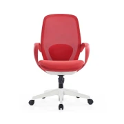 Thumbnail 2 of Офис стол RFG Egg W, дамаска и меш, полиамидна основа, до 130 kg, червен