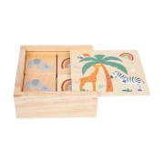 Thumbnail 7 of Small Foot Мемори игра Сафари, дървена, 28 части