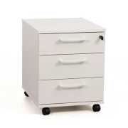 Thumbnail 4 of Контейнер за бюро Narbutas Optima, 415 x 500 x 510 mm, с колелца, ПДЧ, правоъгълна дръжка, бял