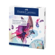 Thumbnail 3 of Faber-Castell Акварелни бои Creative Studio, 18 броя, с шаблон за рисуване