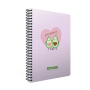 Thumbnail 7 of Gipta Тефтер Avocado, A6, бяла хартия, широки редове, картонена корица, със спирала, 80 листа