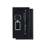 Thumbnail 2 of More Than Gifts Комплект химикалка и ключодържател Kelly, черен, в кутия