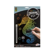 Thumbnail 2 of Moxy Комплект за издраскване Морско конче, А4, цветен