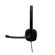 Thumbnail 4 of Слушалки Logitech Overhead H151, жични, черни, 3.5 mm жак, 122 dB, 1.8 m кабел